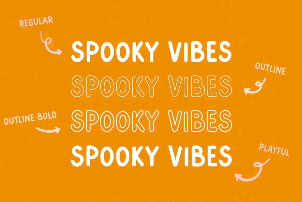 Spooky Vibes | Cute font