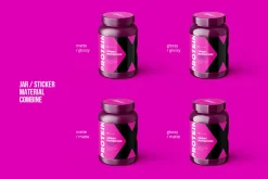 Sport Nutrition Plastic Jar Mockup