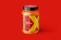Sport Nutrition Plastic Jar Mockup