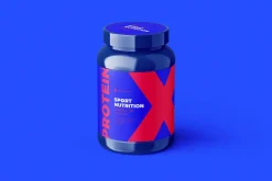 Sport Nutrition Plastic Jar Mockup
