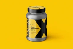 Sport Nutrition Plastic Jar Mockup