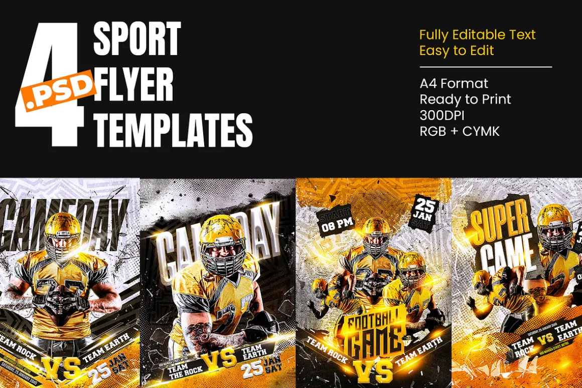 4 Sport Flyers Bundles