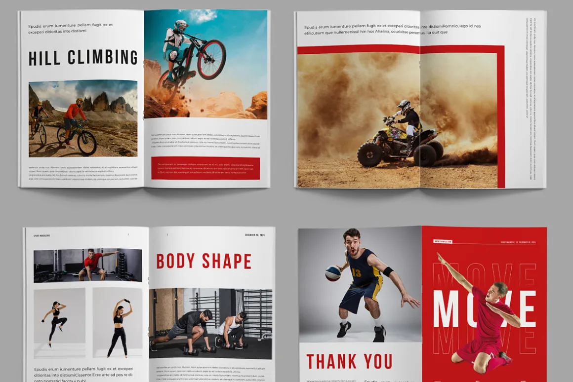 Sport Magazine Layout