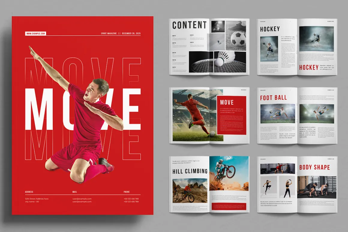 Sport Magazine Layout