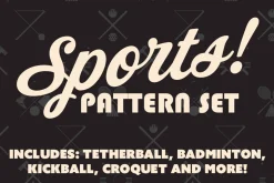Sports Pattern & Icon Set