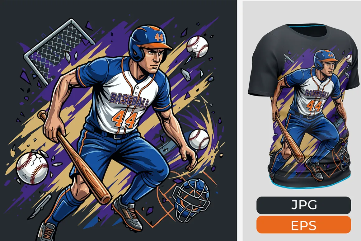 Sports Action T-Shirt Design Bundle