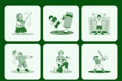Sports Illustration Art Set