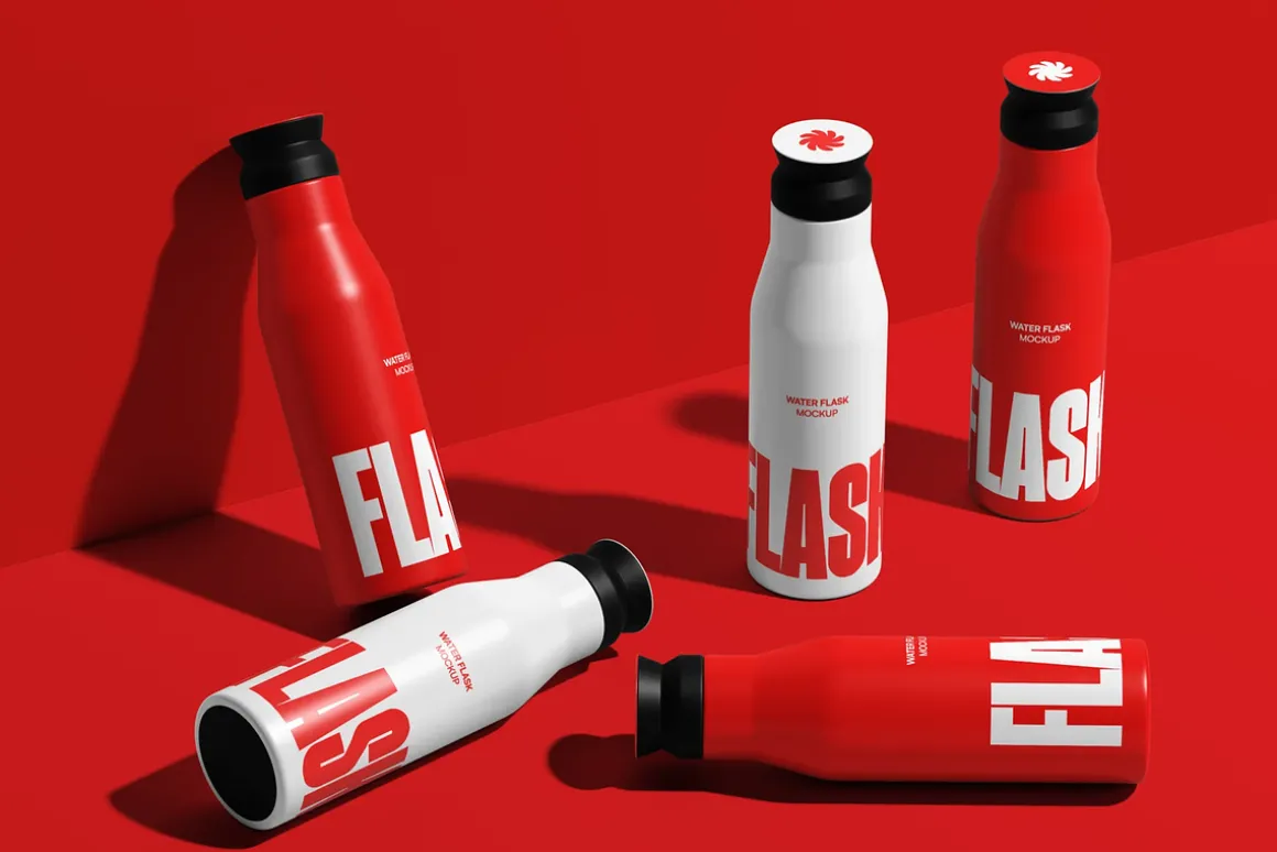 Sports Water Bottle Mockup