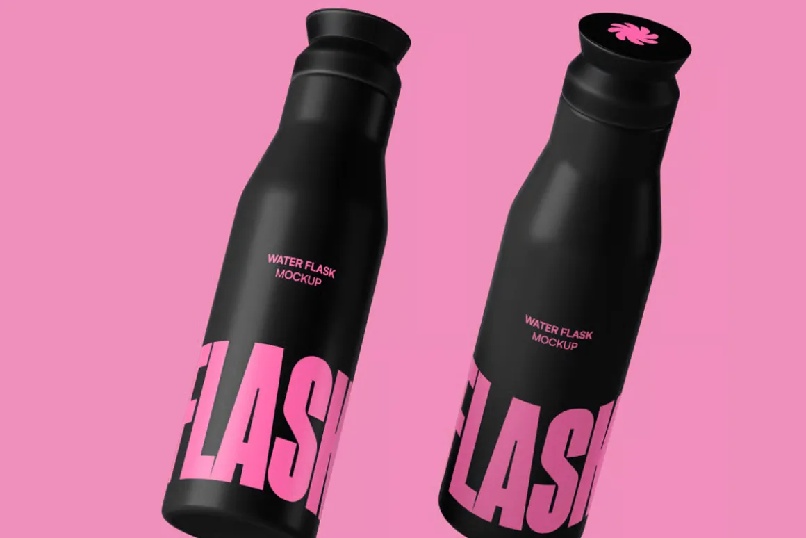 Sports Water Bottle Mockup
