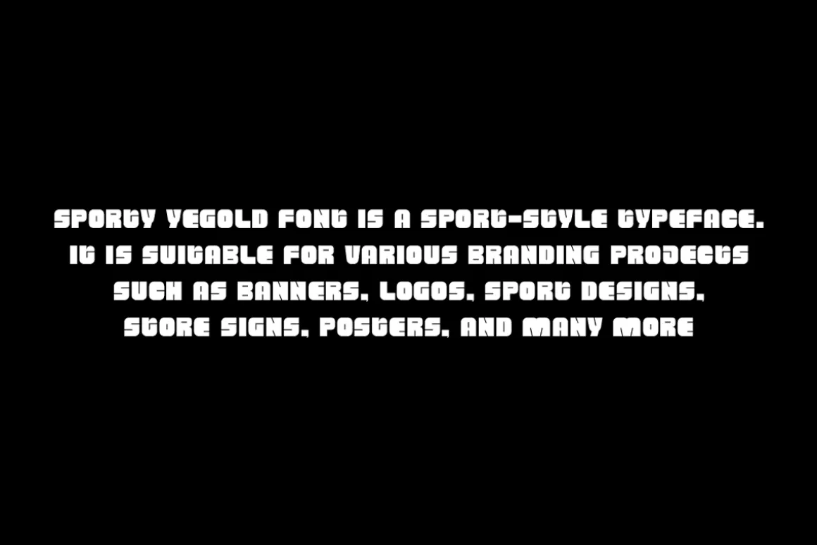 Sporty Yegold - Racing Car Font