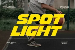 Spot Light - Wide Modern Font