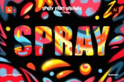Spray Paint Illustrator Brushes