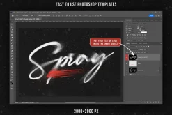 Spray Paint Text Effects