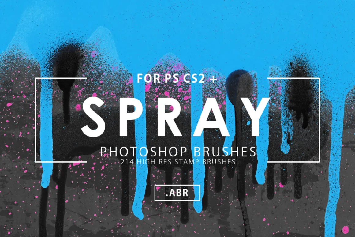 214 Spray Photoshop Brushes
