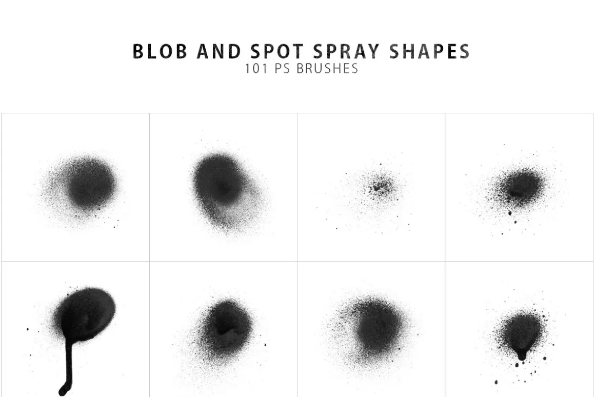 214 Spray Photoshop Brushes