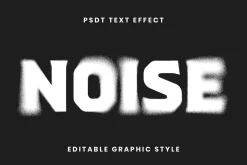 Spray Stencil Hazy Blur Text Effect