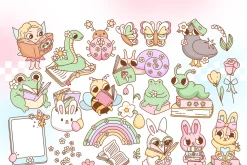 Spring Bookish Clipart Bundle
