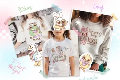 Spring Bookish Clipart Bundle