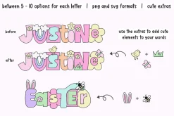 Spring + Easter Alphabet Set