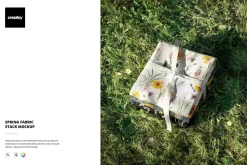 Spring Fabric Stack Mockup