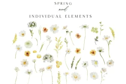 Spring mood - watercolor collection