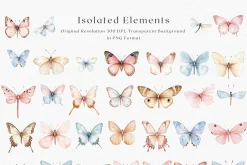 Spring Wings - Butterflies Clipart