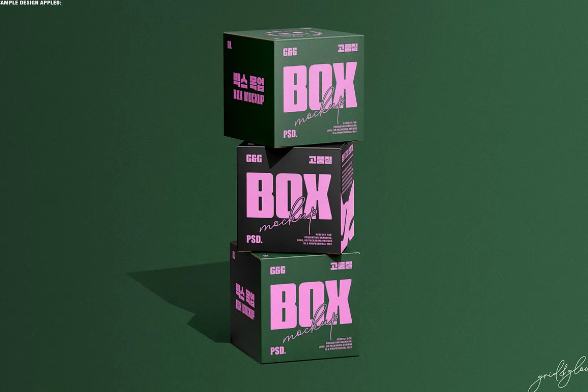 Square Box Mockup Set-1