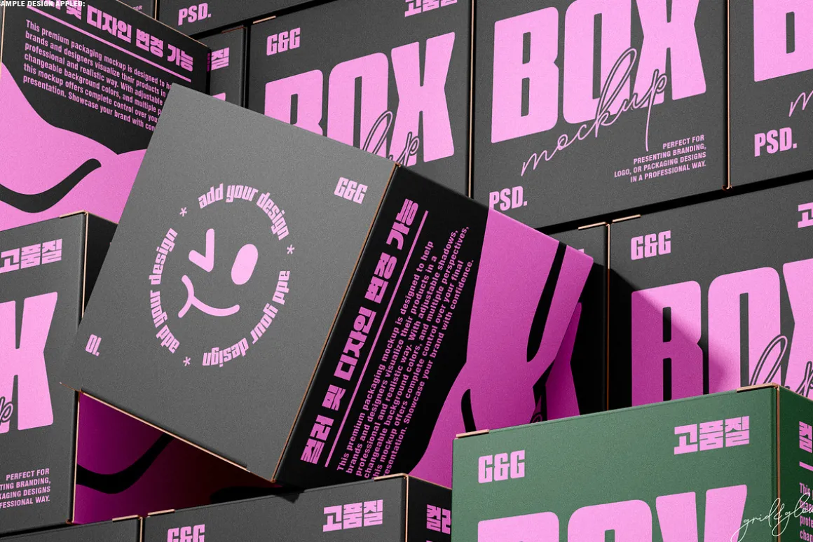 Square Box Mockup Set-1