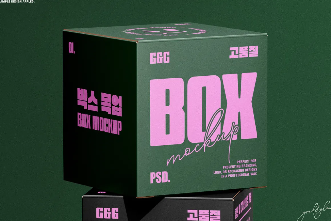 Square Box Mockup Set-1