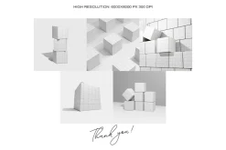 Square Box Mockup Set-1