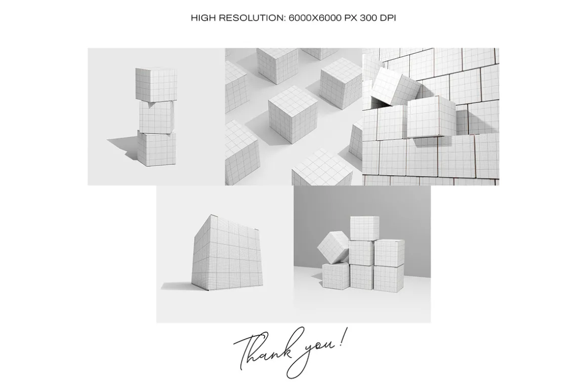 Square Box Mockup Set-1