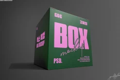 Square Box Mockup Set-1