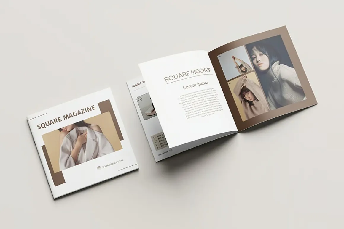 Square Catalog Brochure Mockup V1