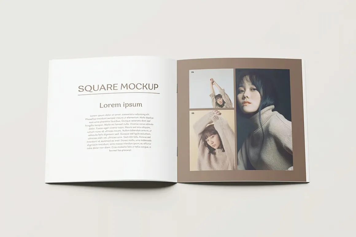 Square Catalog Brochure Mockup V1