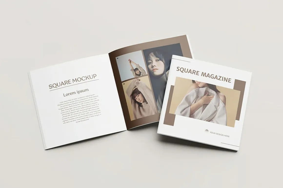 Square Catalog Brochure Mockup V1