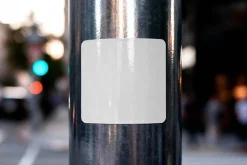 Square Sticker Mockup