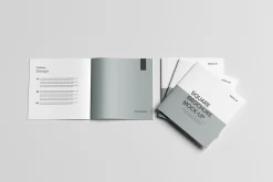 square brochure mock-up