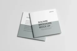 square brochure mock-up