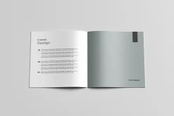 square brochure mock-up