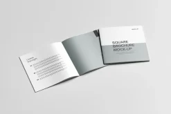 square brochure mock-up