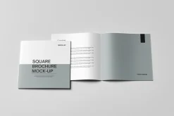 square brochure mock-up