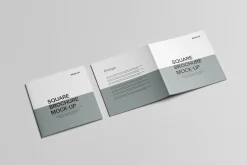 square brochure mock-up