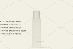 Square Cosmetic Bottle Mockup