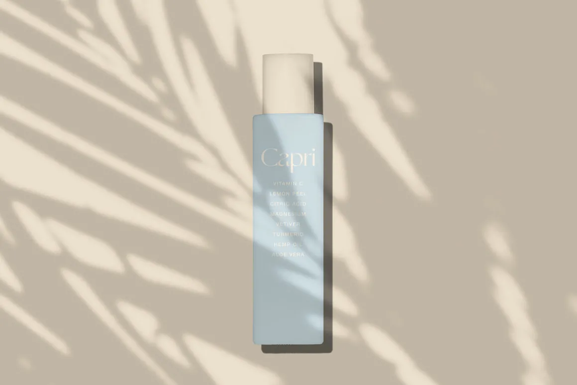 Square Cosmetic Bottle Mockup