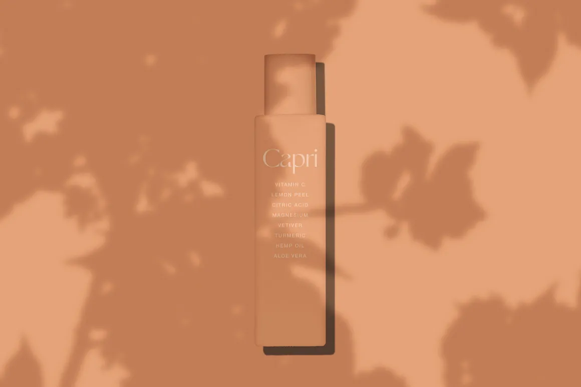 Square Cosmetic Bottle Mockup