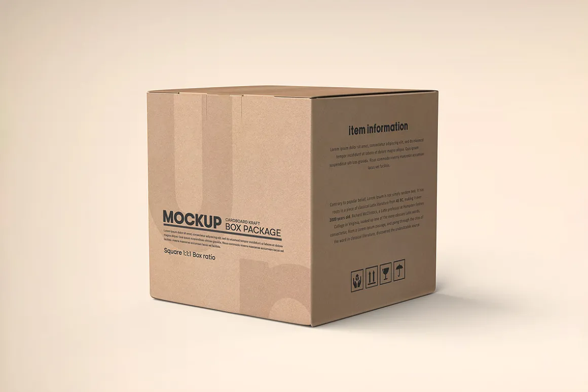 Square Kraft Paper Box Packaging