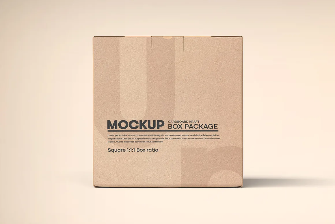 Square Kraft Paper Box Packaging
