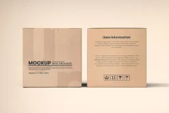 Square Kraft Paper Box Packaging