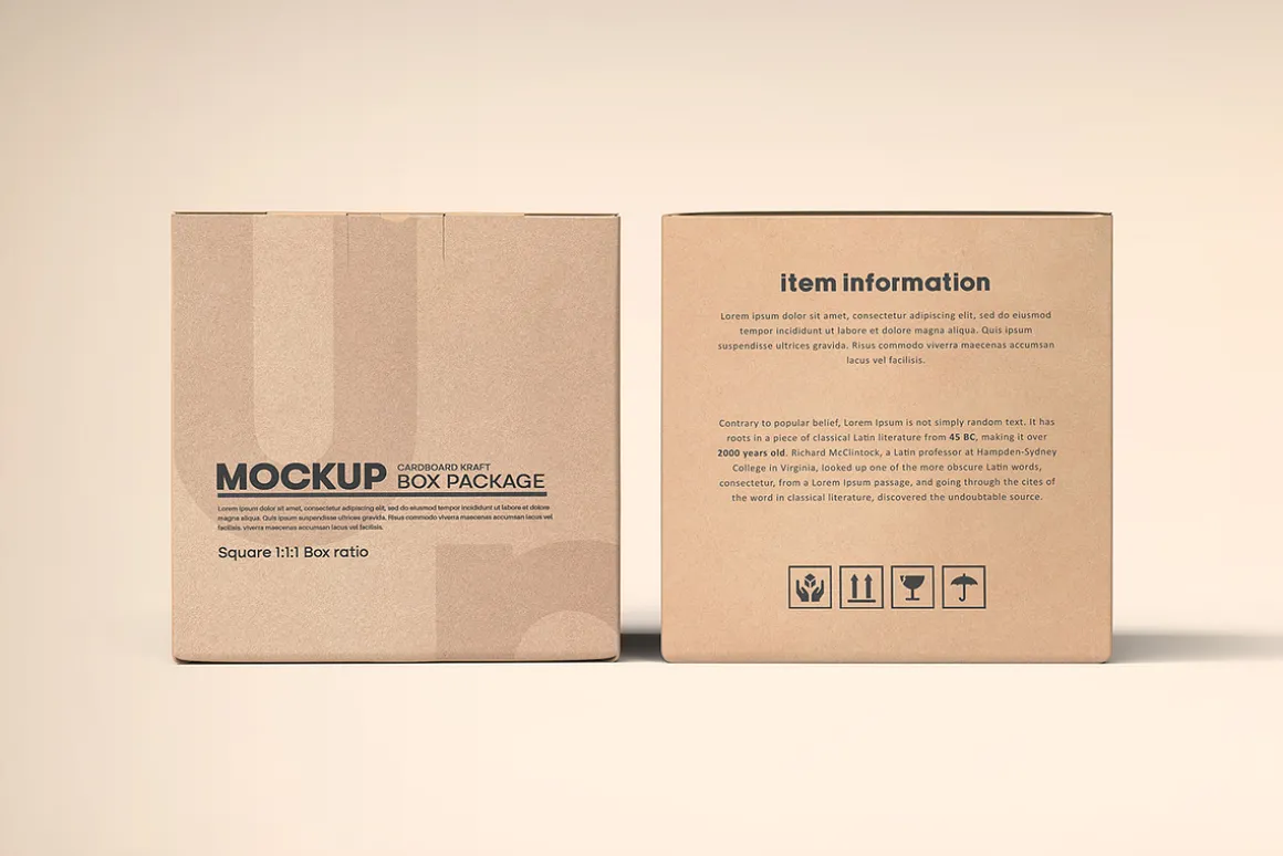Square Kraft Paper Box Packaging