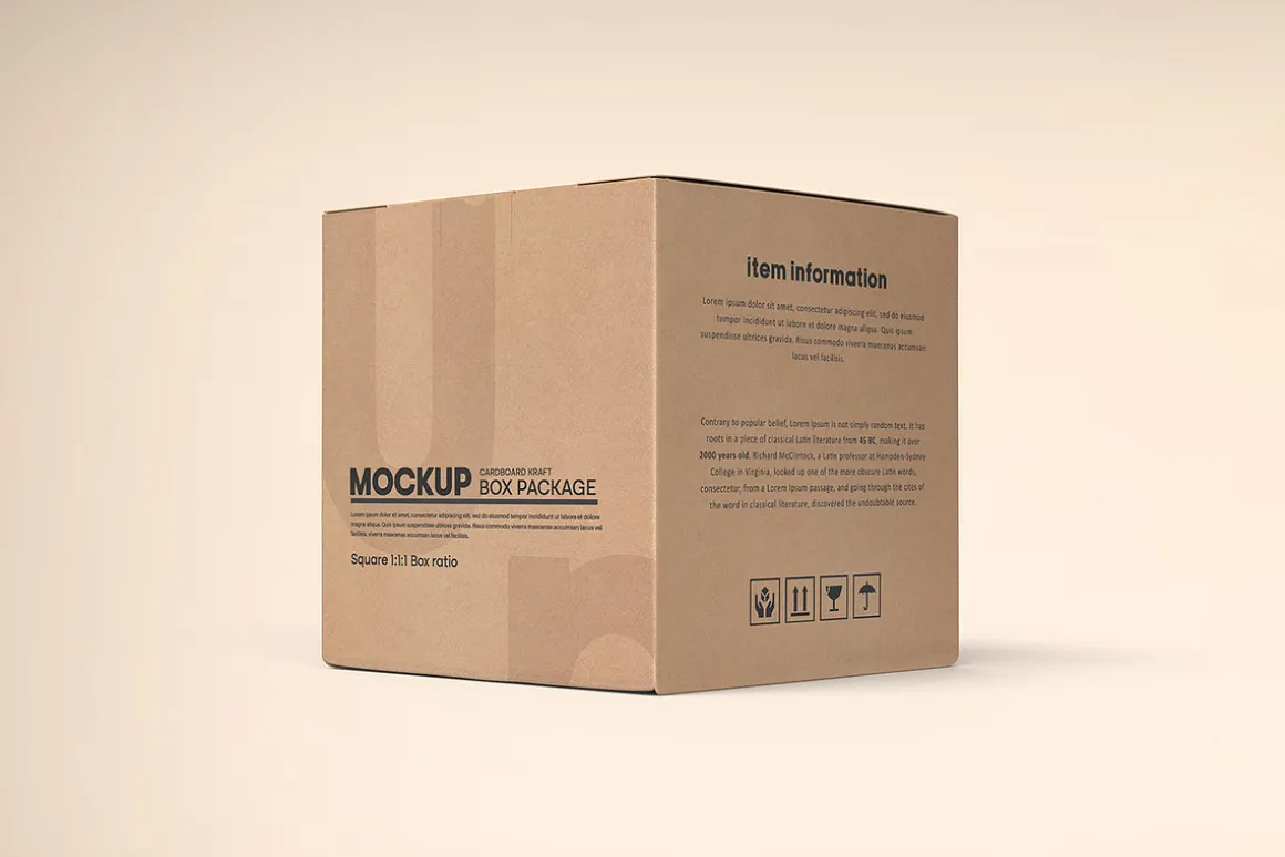 Square Kraft Paper Box Packaging